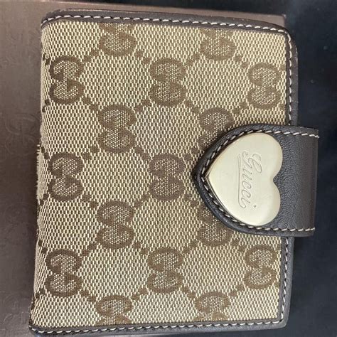 gucci heart wallet|authentic gucci wallet.